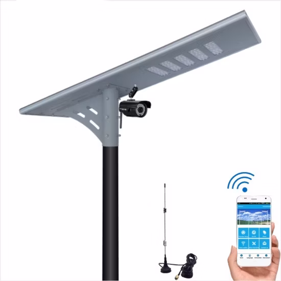 Automatic Light and Time Control HID Light Source Solar Street Light with WiFi